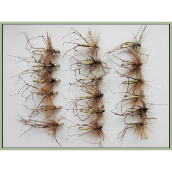 Mosche Da Pesca Daddy Long Legs, 6 Pezzi Mischia 10/12 - Per